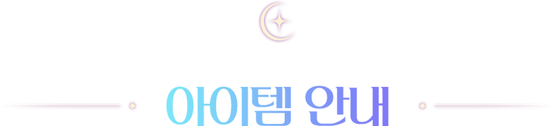 아이템 안내